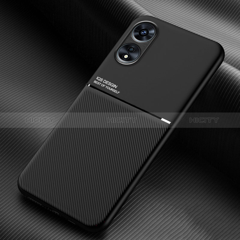 Coque Ultra Fine Silicone Souple Housse Etui avec Aimante Magnetique pour Oppo A1 Pro 5G Noir Plus