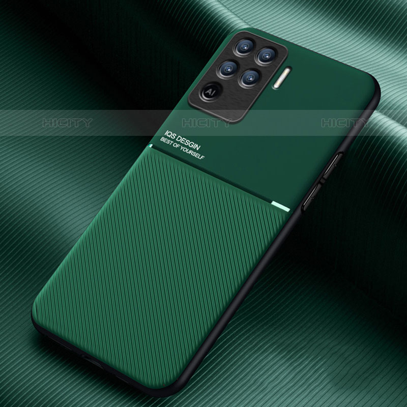 Coque Ultra Fine Silicone Souple Housse Etui avec Aimante Magnetique pour Oppo F19 Pro Vert Plus