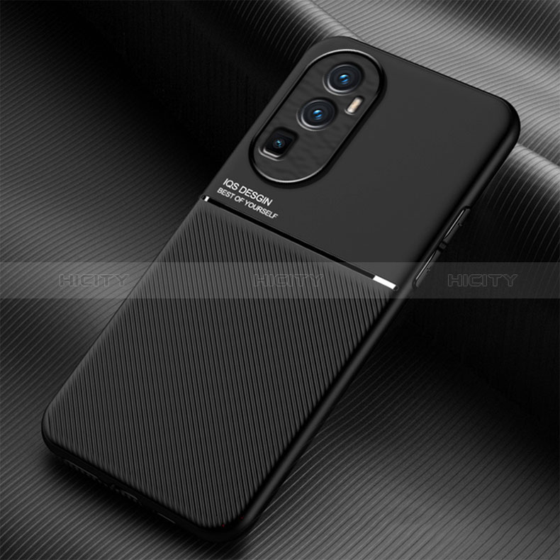 Coque Ultra Fine Silicone Souple Housse Etui avec Aimante Magnetique pour Oppo Reno10 Pro+ Plus 5G Noir Plus