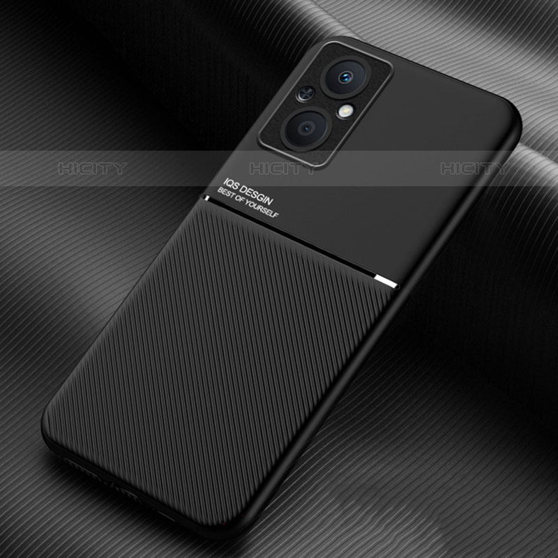 Coque Ultra Fine Silicone Souple Housse Etui avec Aimante Magnetique pour Oppo Reno8 Lite 5G Noir Plus