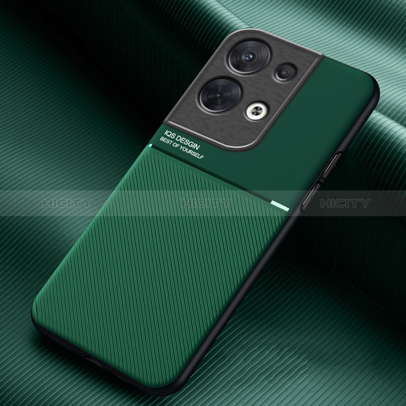 Coque Ultra Fine Silicone Souple Housse Etui avec Aimante Magnetique pour Oppo Reno9 Pro+ Plus 5G Vert Plus