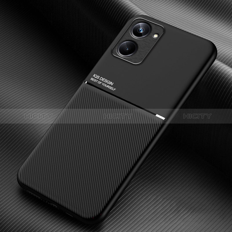 Coque Ultra Fine Silicone Souple Housse Etui avec Aimante Magnetique pour Realme 10 Pro 5G Noir Plus