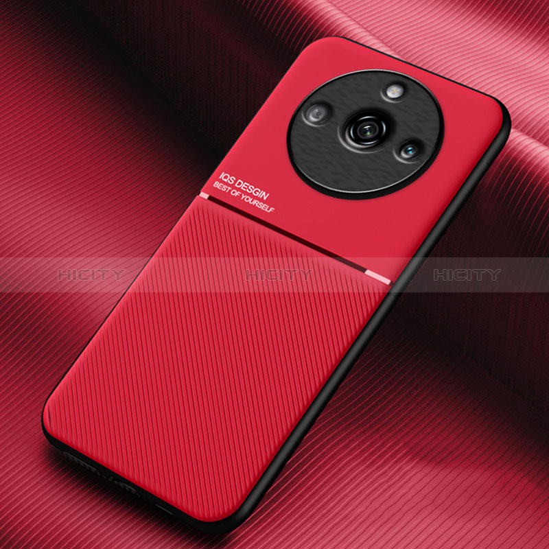 Coque Ultra Fine Silicone Souple Housse Etui avec Aimante Magnetique pour Realme 11 Pro 5G Rouge Plus