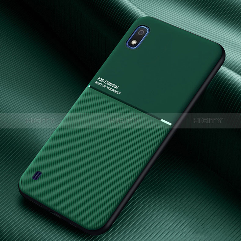 Coque Ultra Fine Silicone Souple Housse Etui avec Aimante Magnetique pour Samsung Galaxy A10 Vert Plus