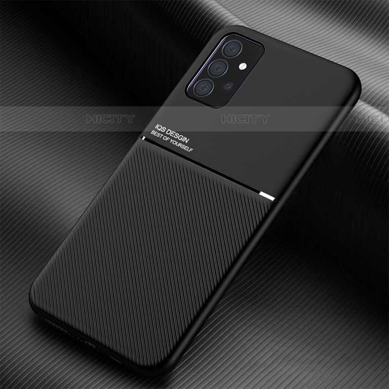 Coque Ultra Fine Silicone Souple Housse Etui avec Aimante Magnetique pour Samsung Galaxy A52 4G Noir Plus