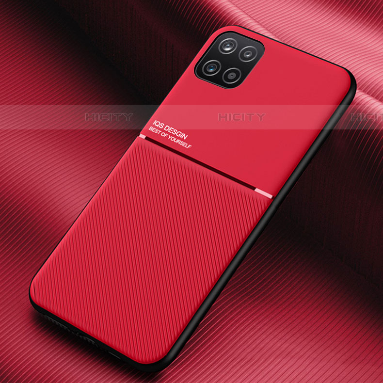 Coque Ultra Fine Silicone Souple Housse Etui avec Aimante Magnetique pour Samsung Galaxy F42 5G Rouge Plus