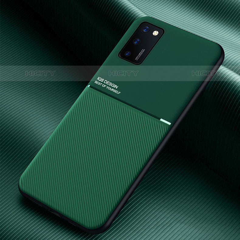 Coque Ultra Fine Silicone Souple Housse Etui avec Aimante Magnetique pour Samsung Galaxy M02s Vert Plus