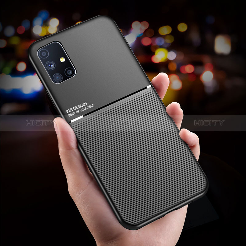 Coque Ultra Fine Silicone Souple Housse Etui avec Aimante Magnetique pour Samsung Galaxy M51 Plus