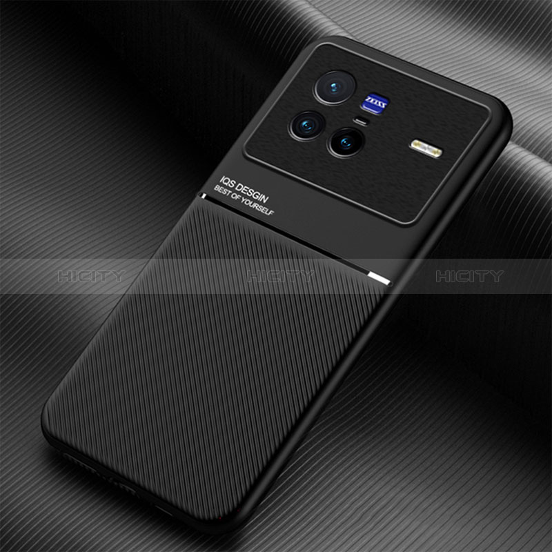 Coque Ultra Fine Silicone Souple Housse Etui avec Aimante Magnetique pour Vivo X80 5G Plus