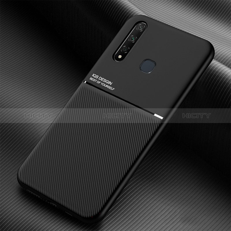 Coque Ultra Fine Silicone Souple Housse Etui avec Aimante Magnetique pour Vivo Y19 Plus