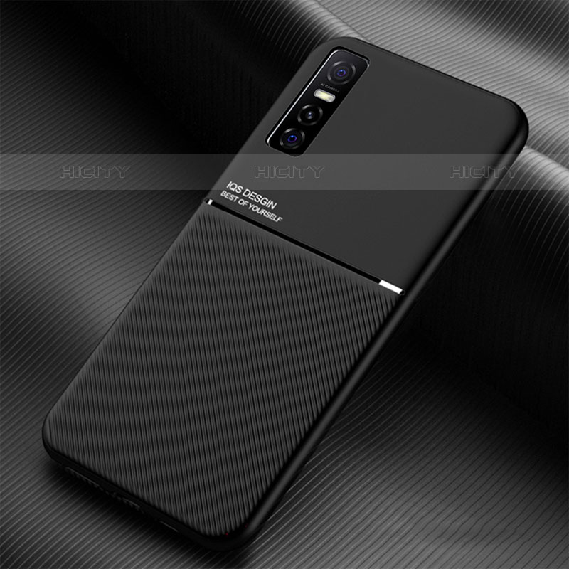 Coque Ultra Fine Silicone Souple Housse Etui avec Aimante Magnetique pour Vivo Y73s 5G Plus