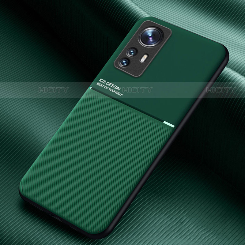 Coque Ultra Fine Silicone Souple Housse Etui avec Aimante Magnetique pour Xiaomi Mi 12S Pro 5G Vert Plus