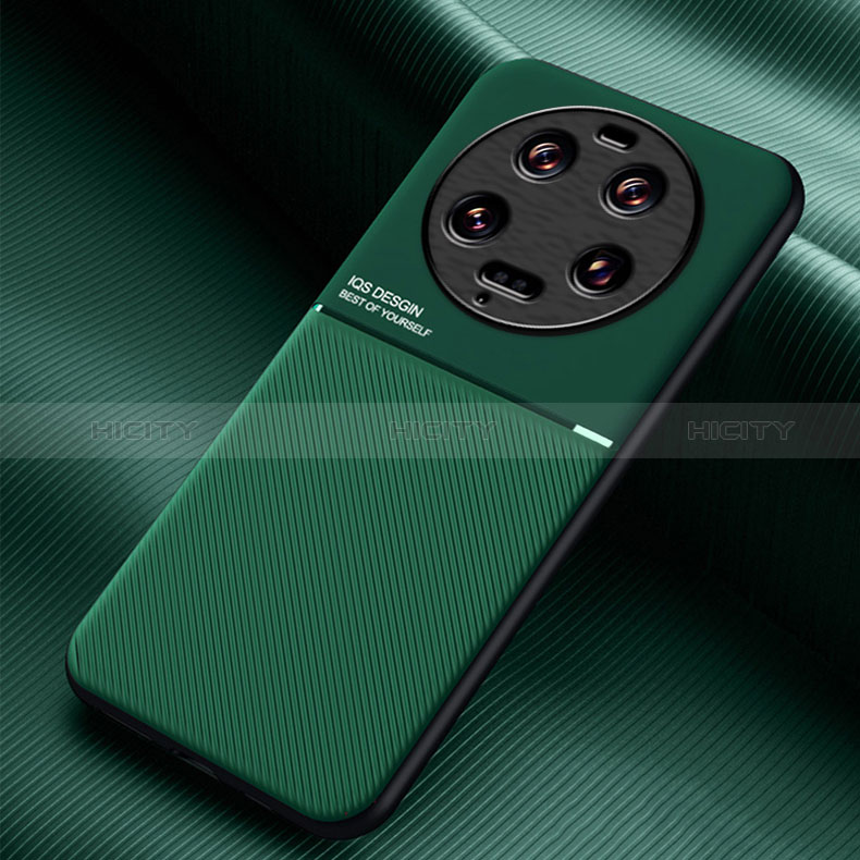 Coque Ultra Fine Silicone Souple Housse Etui avec Aimante Magnetique pour Xiaomi Mi 13 Ultra 5G Vert Plus