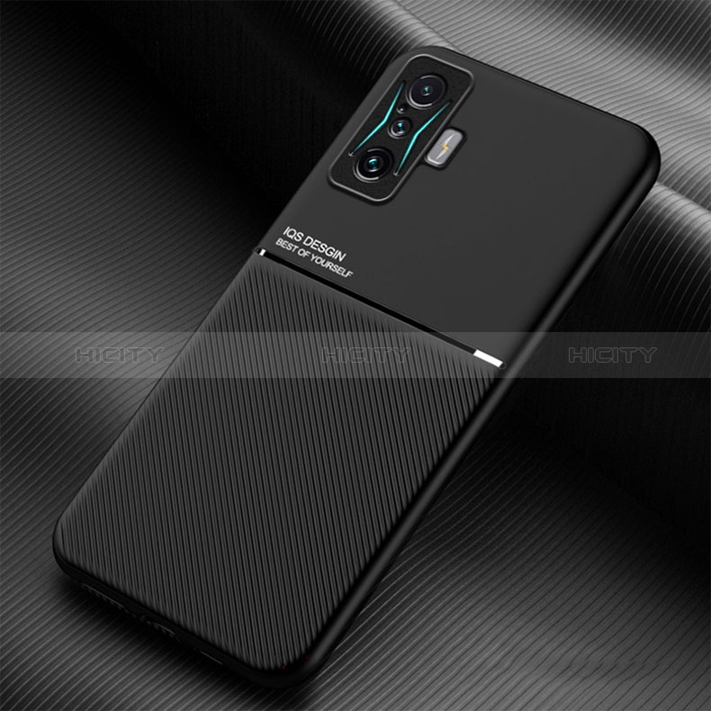 Coque Ultra Fine Silicone Souple Housse Etui avec Aimante Magnetique pour Xiaomi Poco F4 GT 5G Noir Plus