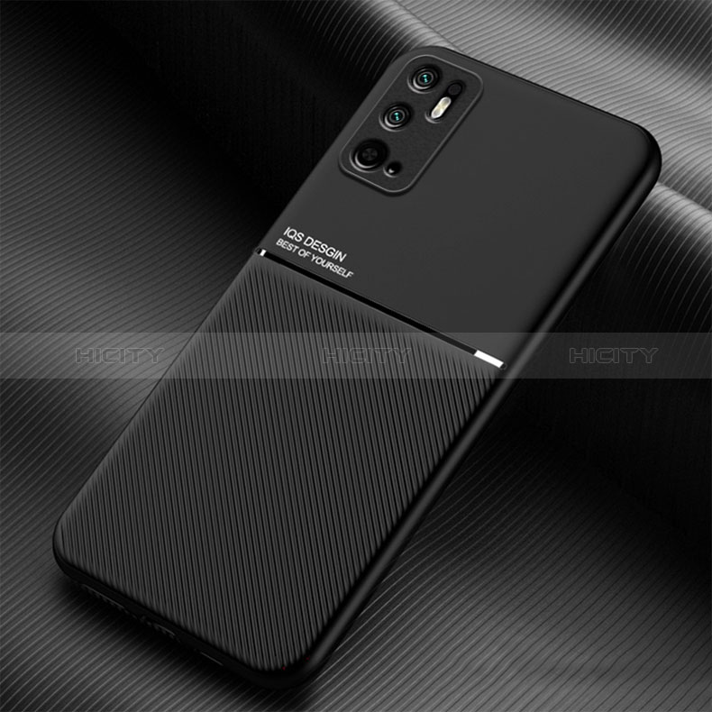 Coque Ultra Fine Silicone Souple Housse Etui avec Aimante Magnetique pour Xiaomi POCO M3 Pro 5G Noir Plus