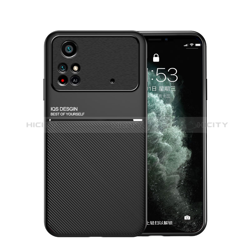 Coque Ultra Fine Silicone Souple Housse Etui avec Aimante Magnetique pour Xiaomi Poco M4 Pro 4G Plus