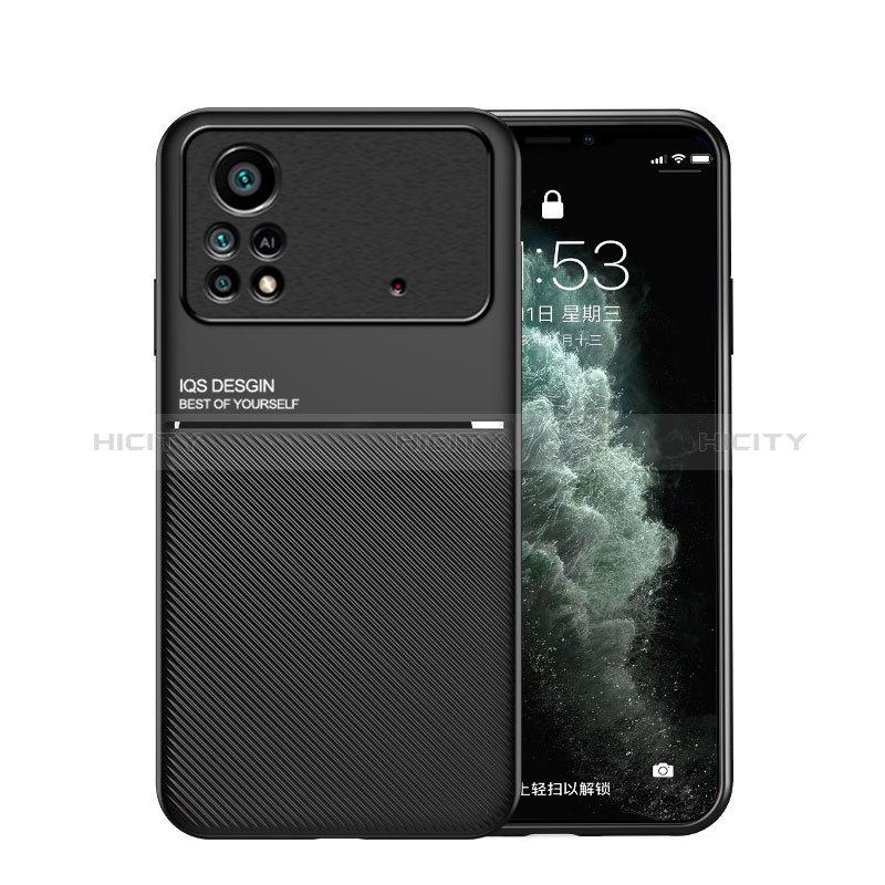 Coque Ultra Fine Silicone Souple Housse Etui avec Aimante Magnetique pour Xiaomi Poco X4 Pro 5G Plus