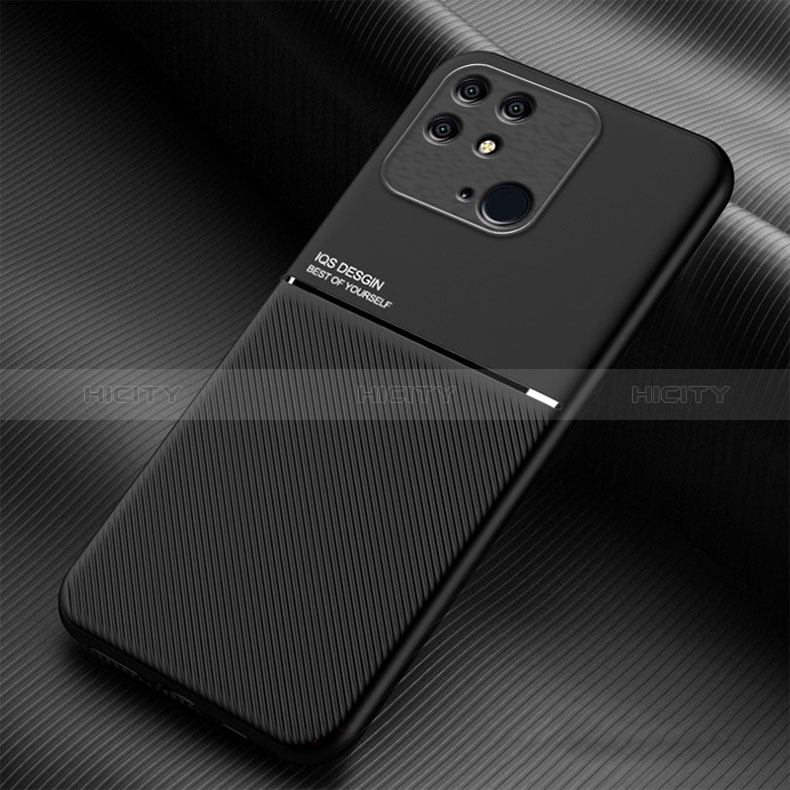 Coque Ultra Fine Silicone Souple Housse Etui avec Aimante Magnetique pour Xiaomi Redmi 10 Power Noir Plus