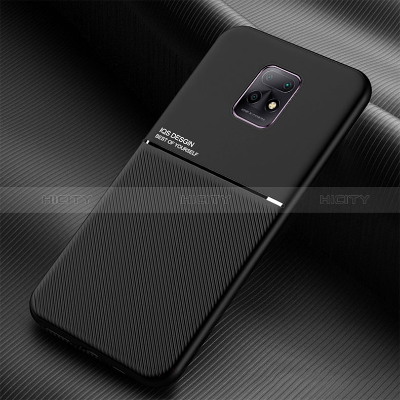 Coque Ultra Fine Silicone Souple Housse Etui avec Aimante Magnetique pour Xiaomi Redmi 10X 5G Noir Plus