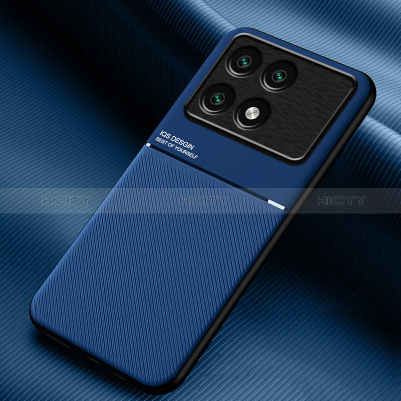 Coque Ultra Fine Silicone Souple Housse Etui avec Aimante Magnetique pour Xiaomi Redmi K70 Pro 5G Bleu Plus