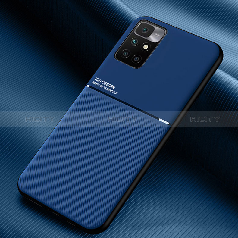 Coque Ultra Fine Silicone Souple Housse Etui avec Aimante Magnetique pour Xiaomi Redmi Note 11 4G (2021) Bleu Plus