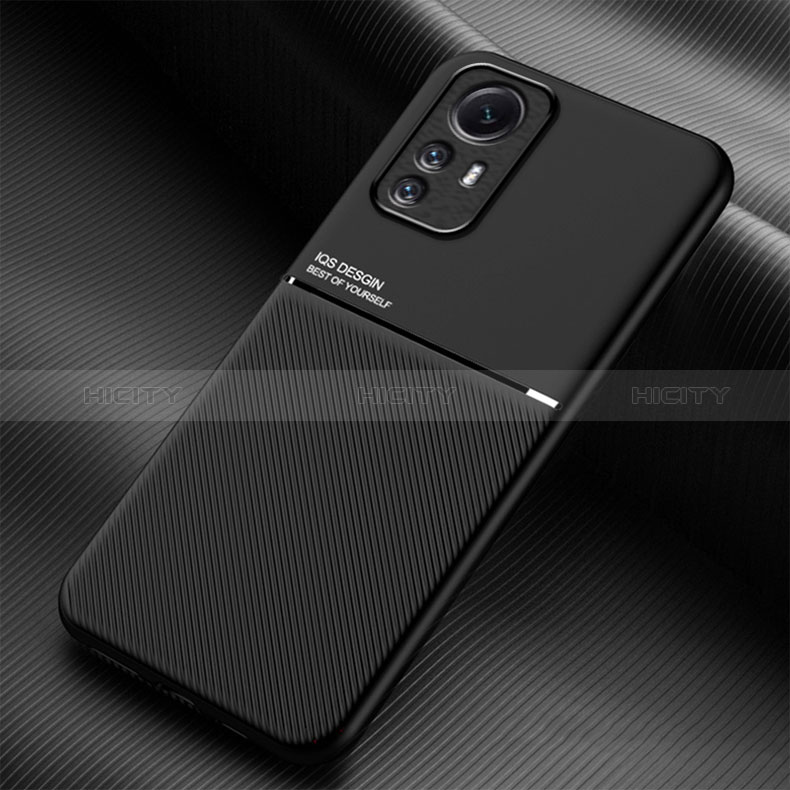 Coque Ultra Fine Silicone Souple Housse Etui avec Aimante Magnetique pour Xiaomi Redmi Note 12S Noir Plus