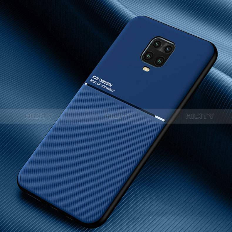 Coque Ultra Fine Silicone Souple Housse Etui avec Aimante Magnetique pour Xiaomi Redmi Note 9 Pro Max Bleu Plus