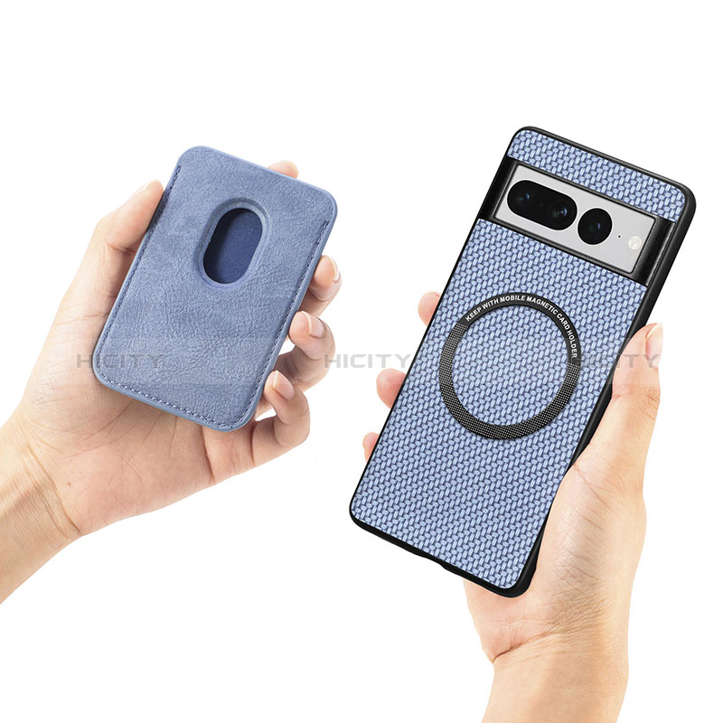 Coque Ultra Fine Silicone Souple Housse Etui avec Aimante Magnetique S01D pour Google Pixel 7 Pro 5G Plus