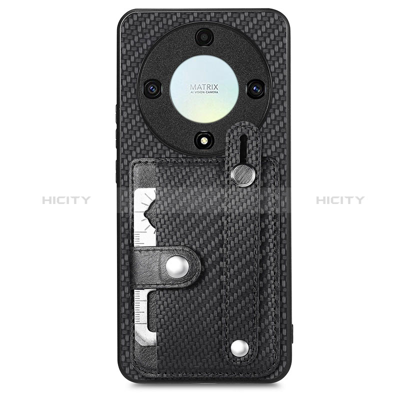 Coque Ultra Fine Silicone Souple Housse Etui avec Aimante Magnetique S01D pour Huawei Honor Magic5 Lite 5G Noir Plus