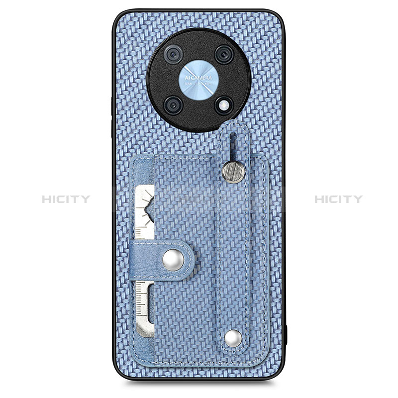 Coque Ultra Fine Silicone Souple Housse Etui avec Aimante Magnetique S01D pour Huawei Nova Y90 Bleu Plus