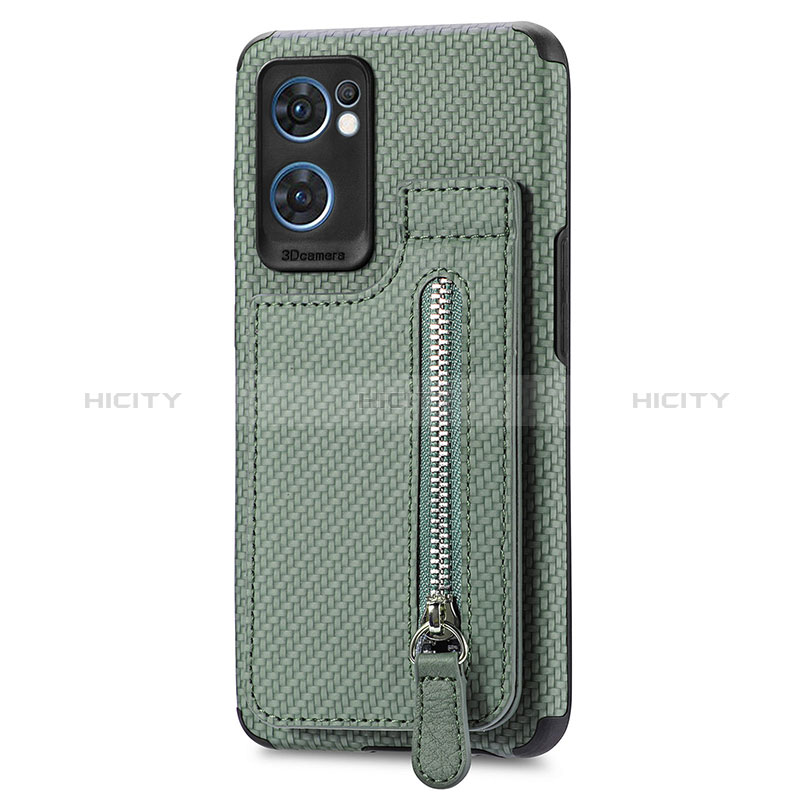 Coque Ultra Fine Silicone Souple Housse Etui avec Aimante Magnetique S01D pour OnePlus Nord CE 2 5G Vert Plus