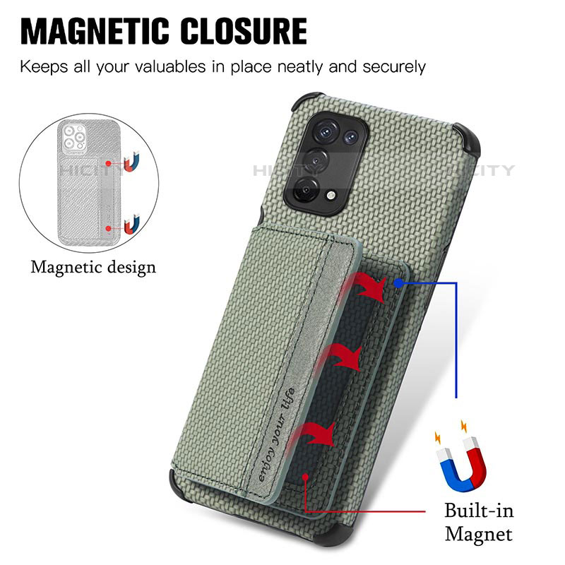 Coque Ultra Fine Silicone Souple Housse Etui avec Aimante Magnetique S01D pour OnePlus Nord N200 5G Plus