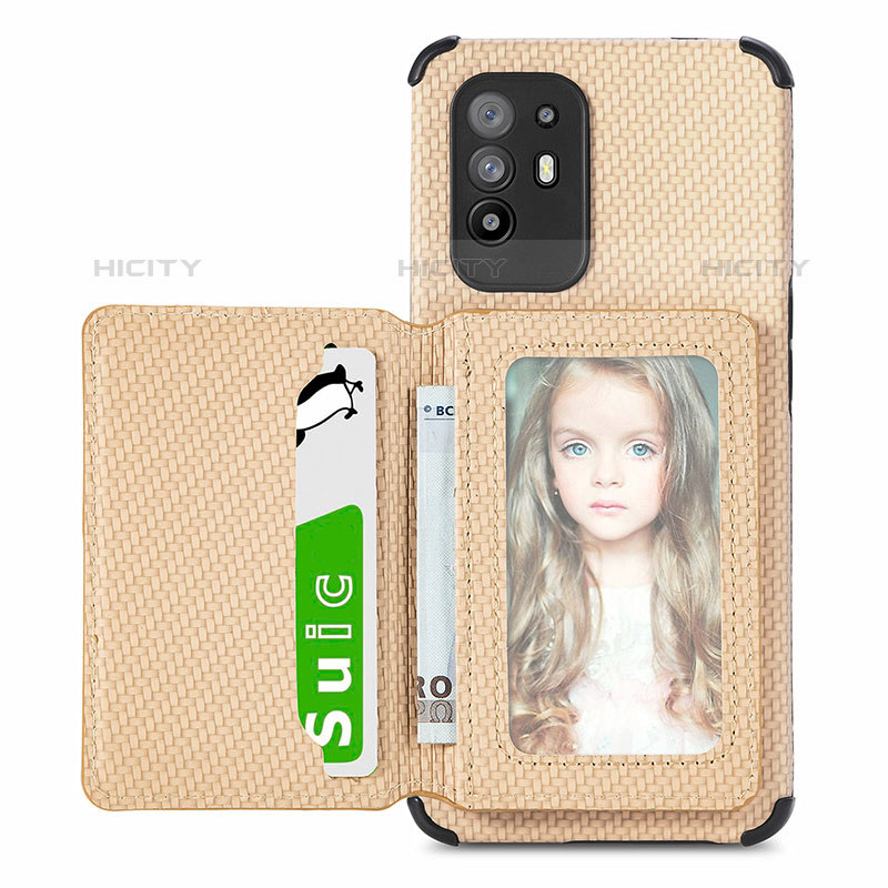 Coque Ultra Fine Silicone Souple Housse Etui avec Aimante Magnetique S01D pour Oppo A94 5G Plus