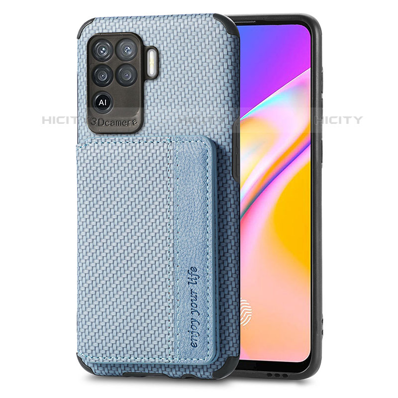 Coque Ultra Fine Silicone Souple Housse Etui avec Aimante Magnetique S01D pour Oppo F19 Pro Plus