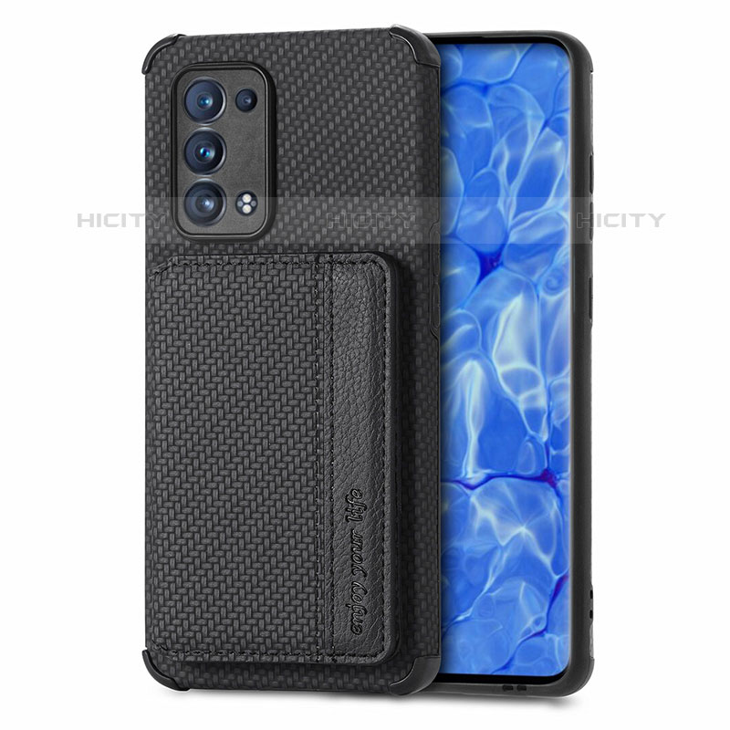 Coque Ultra Fine Silicone Souple Housse Etui avec Aimante Magnetique S01D pour Oppo Reno6 Pro+ Plus 5G Plus