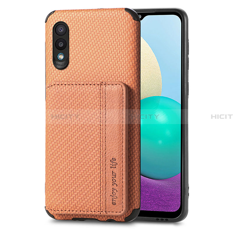 Coque Ultra Fine Silicone Souple Housse Etui avec Aimante Magnetique S01D pour Samsung Galaxy A02 Plus