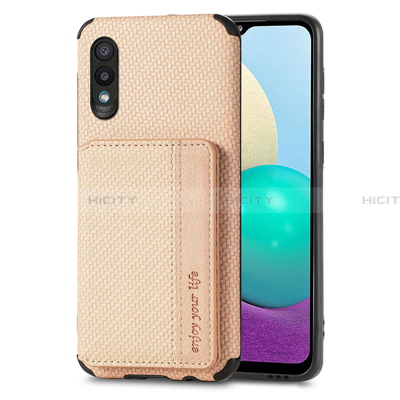 Coque Ultra Fine Silicone Souple Housse Etui avec Aimante Magnetique S01D pour Samsung Galaxy A02 Plus