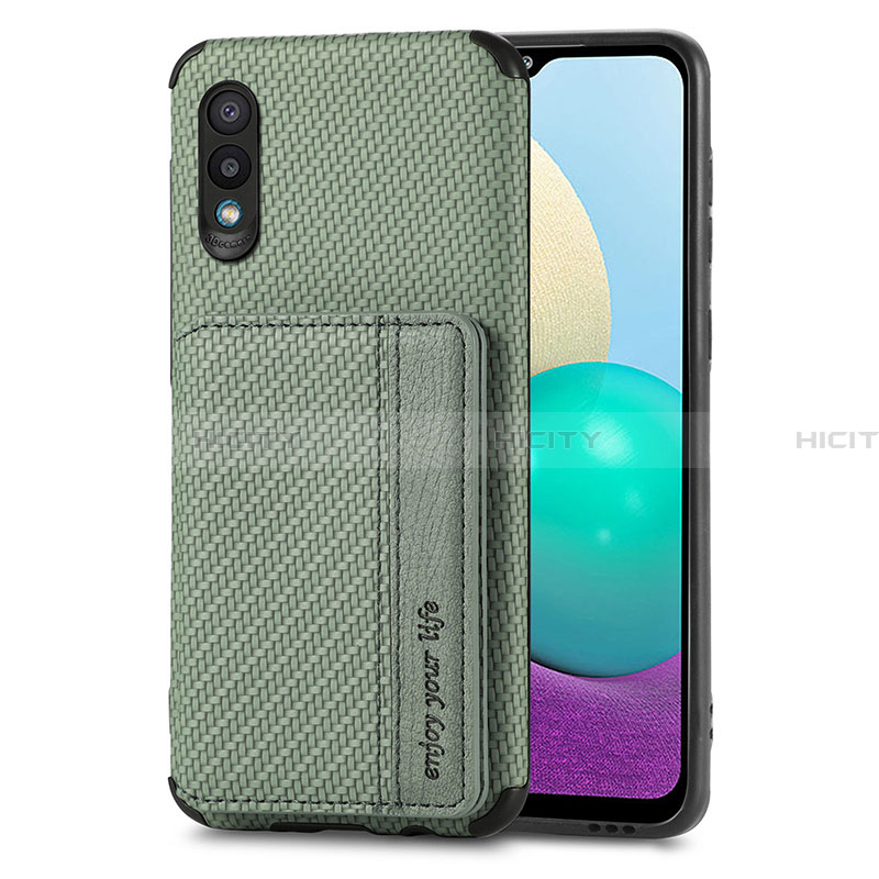 Coque Ultra Fine Silicone Souple Housse Etui avec Aimante Magnetique S01D pour Samsung Galaxy A02 Plus