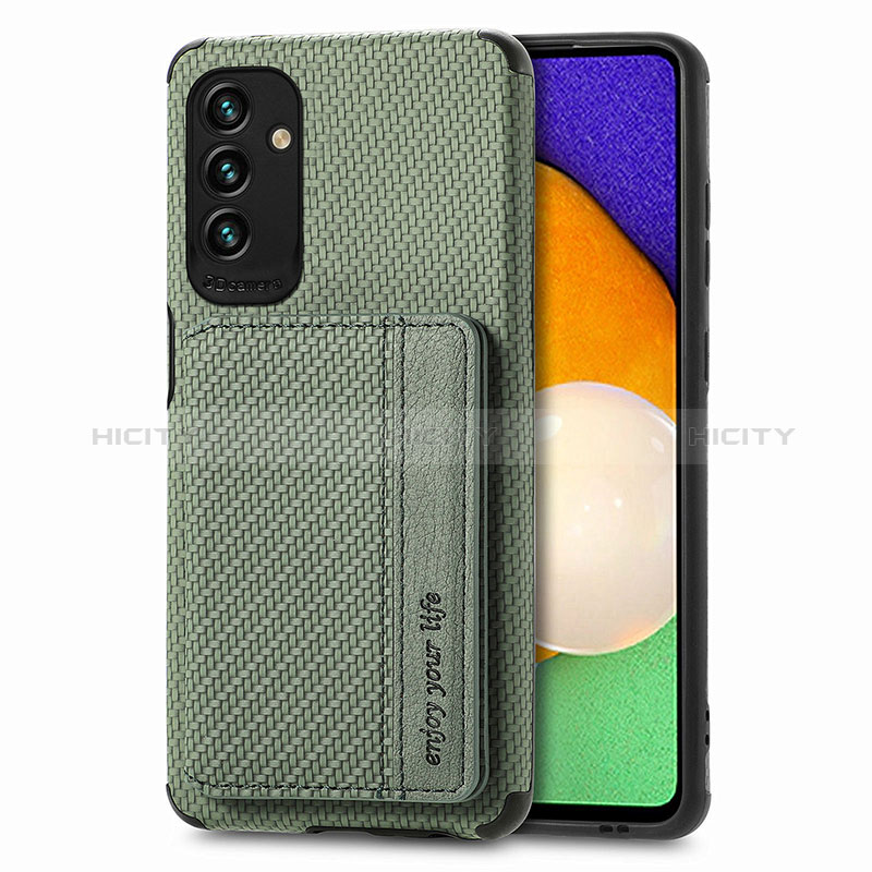 Coque Ultra Fine Silicone Souple Housse Etui avec Aimante Magnetique S01D pour Samsung Galaxy A04s Vert Plus