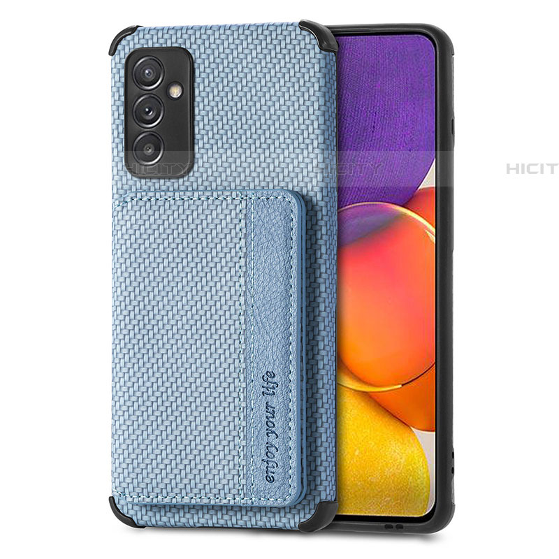 Coque Ultra Fine Silicone Souple Housse Etui avec Aimante Magnetique S01D pour Samsung Galaxy A05s Bleu Plus