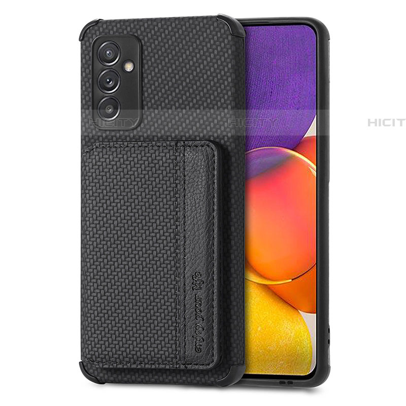 Coque Ultra Fine Silicone Souple Housse Etui avec Aimante Magnetique S01D pour Samsung Galaxy A05s Noir Plus