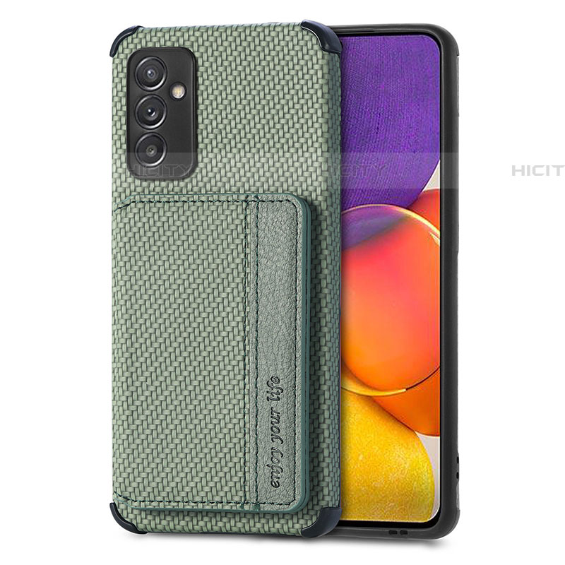 Coque Ultra Fine Silicone Souple Housse Etui avec Aimante Magnetique S01D pour Samsung Galaxy A05s Vert Plus