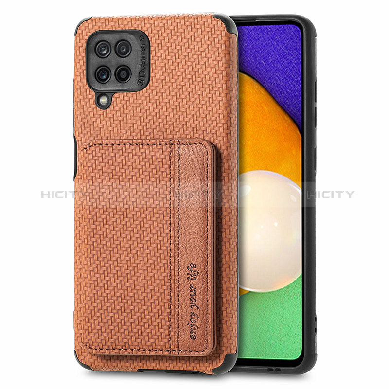 Coque Ultra Fine Silicone Souple Housse Etui avec Aimante Magnetique S01D pour Samsung Galaxy A12 Nacho Plus