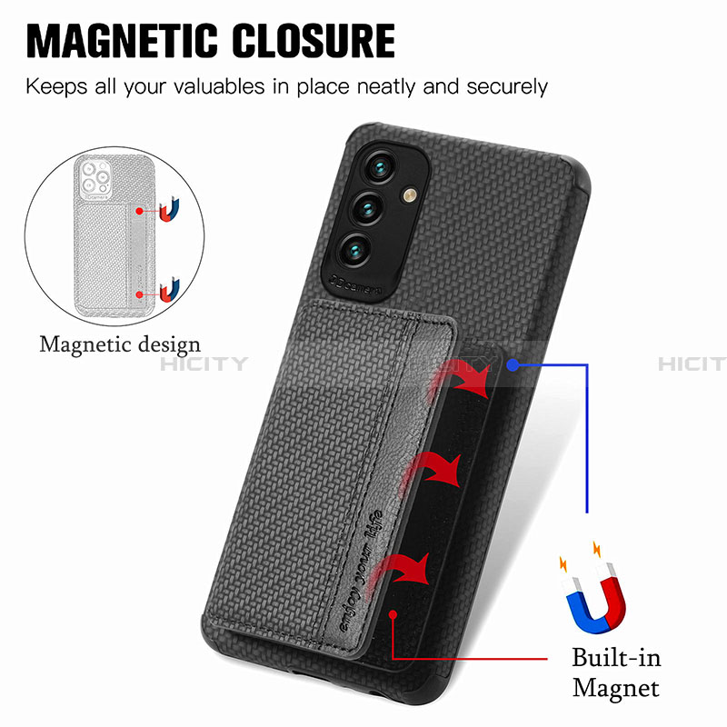 Coque Ultra Fine Silicone Souple Housse Etui avec Aimante Magnetique S01D pour Samsung Galaxy A13 5G Plus