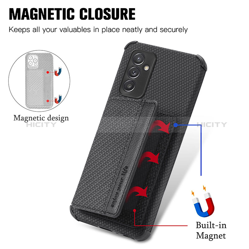 Coque Ultra Fine Silicone Souple Housse Etui avec Aimante Magnetique S01D pour Samsung Galaxy A15 4G Plus