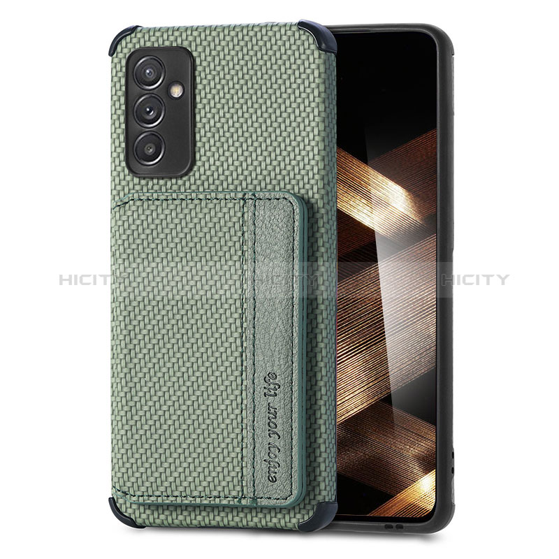 Coque Ultra Fine Silicone Souple Housse Etui avec Aimante Magnetique S01D pour Samsung Galaxy A15 4G Vert Plus