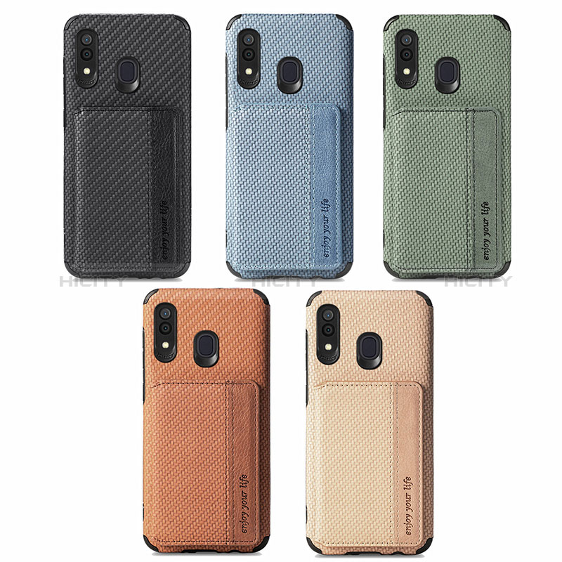 Coque Ultra Fine Silicone Souple Housse Etui avec Aimante Magnetique S01D pour Samsung Galaxy A30 Plus