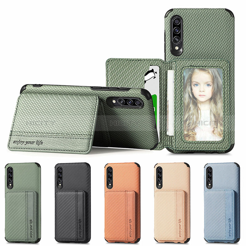 Coque Ultra Fine Silicone Souple Housse Etui avec Aimante Magnetique S01D pour Samsung Galaxy A50 Plus