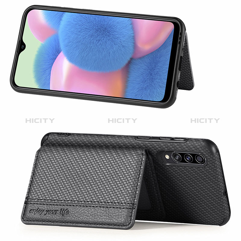 Coque Ultra Fine Silicone Souple Housse Etui avec Aimante Magnetique S01D pour Samsung Galaxy A70S Plus