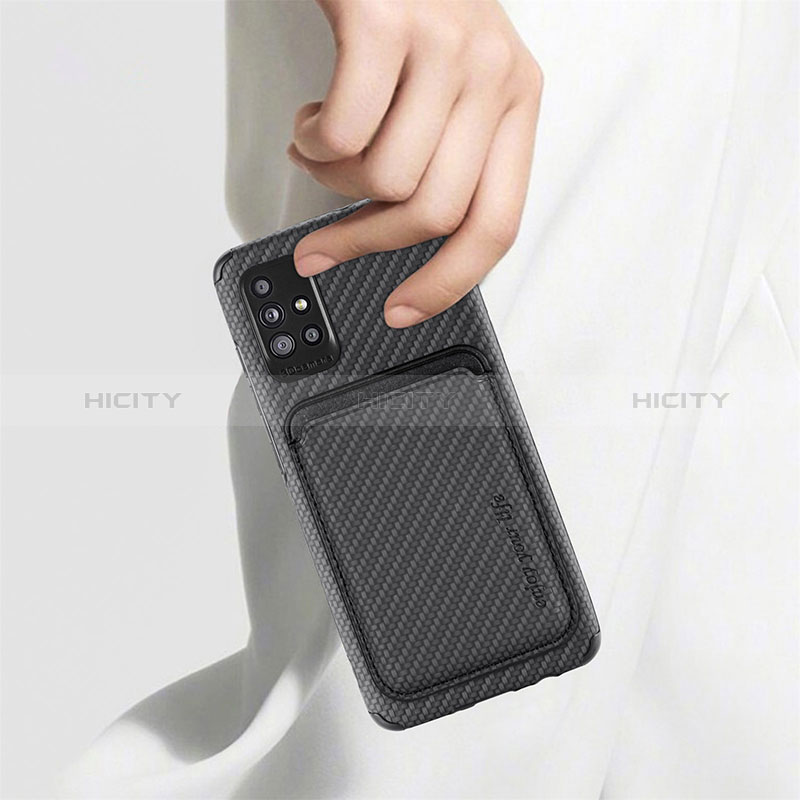 Coque Ultra Fine Silicone Souple Housse Etui avec Aimante Magnetique S01D pour Samsung Galaxy A71 5G Plus